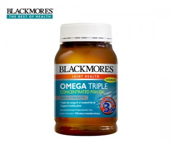 Blackmores 澳佳宝 3倍浓缩深海健脑无腥味鱼油胶囊 150粒 Blackmores 澳佳宝 3倍浓缩深海健脑无腥味鱼油胶囊 150粒
